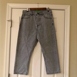 Women's Gray Straight Leg Jeans